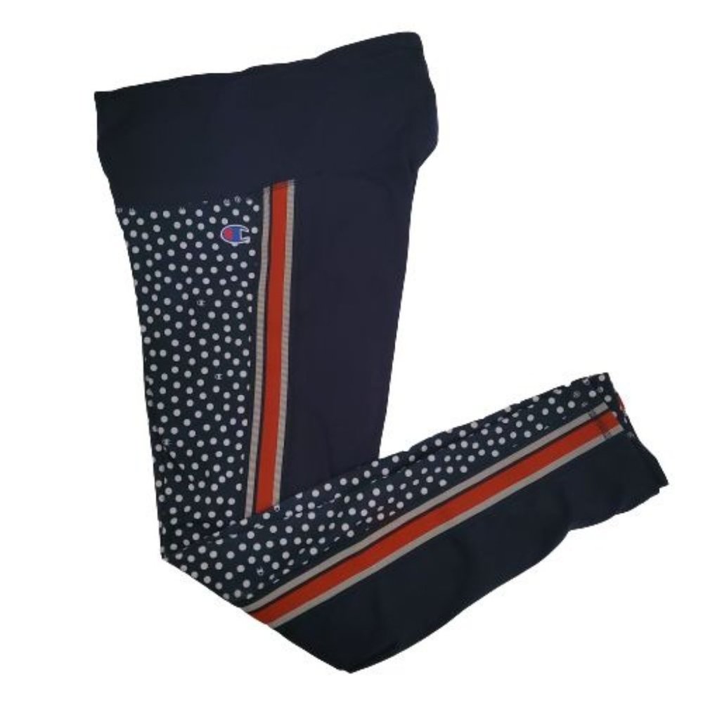 Champion Women's Sport High-Rise Tight C Dot Print Scatter/Athletic Navy Small - Picture 9 of 15